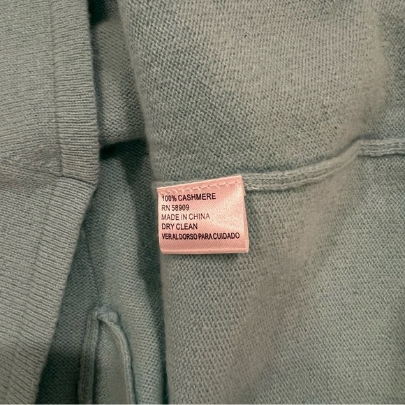 100% Cashmere Antonio Melani Peplum Sweater Blue Womens Small - Picture 4 of 8